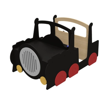 Drewniana lokomotywa czarna meble dla dzieci pociąg wyposażenie Micki