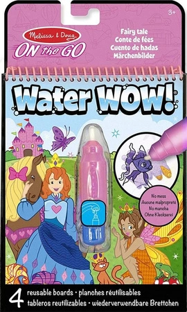 Wodna kolorowanka Water Wow Bajkowe księżniczki 19415 - Melissa & Doug, książeczki wielokrotnego użytku