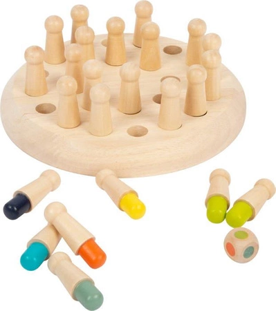 Kolory drewniana gra pamięciowa Memo 11962-Small Foot, gry planszowe dla dzieci