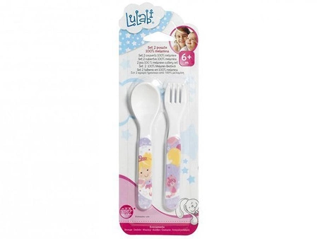 Sztućce dla dziecka księżniczka 6m+ LULABI