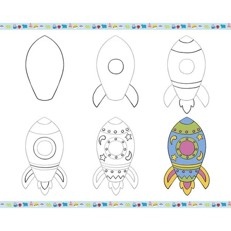 Janod Zestaw kreatywny Rysowanie krok po kroku z brokatowymi markerami 20 rysunków i kolorowanek 6+