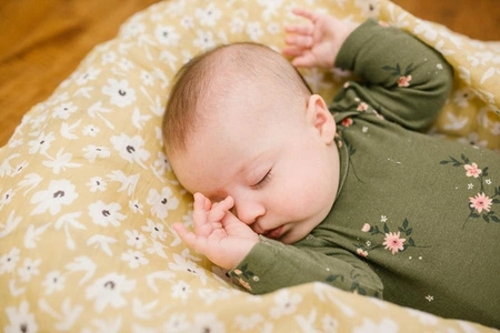 Lulujo Boho Kocyk Muślinowy Yellow Wildflowers / Dots 2 szt.