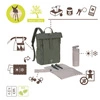 Lassig Green Label Plecak dla mam z akcesoriami Rolltop Up Backpack olive