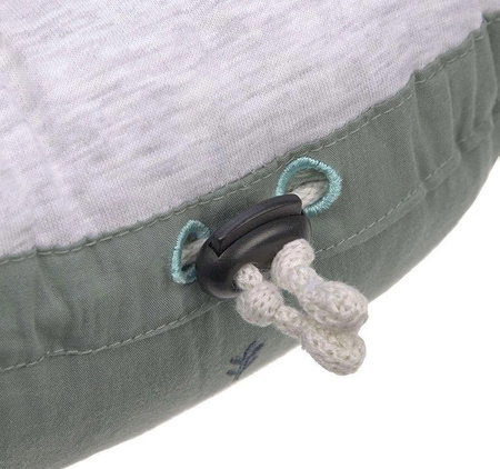 Lassig Kokon niemowlęcy dwustronny Cozy Home Baby Nest szarozielony