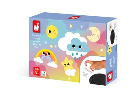 Zestaw kreatywny Stempelki Słodkie sny 18 m+, Janod KOLEKCJA 2022