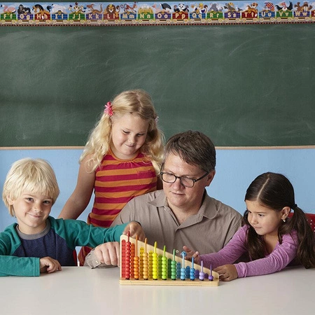 Liczydło drewniane zabawka edukacyjna 55 korali Melissa and Doug 19272-MD