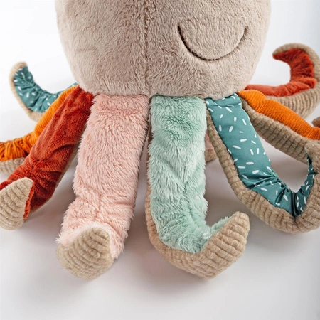Pierwsza przytulanka Ośmiornica patchwork maskotka zabawka dzieci sigikid