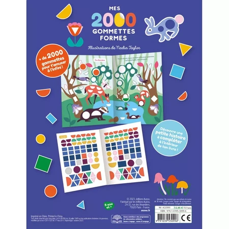 Auzou Zeszyt 2000 naklejek Kształty 30996