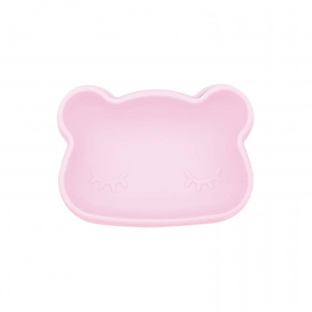 Zamykany silikonowy pojemnik Miś We Might Be Tiny - Powder Pink