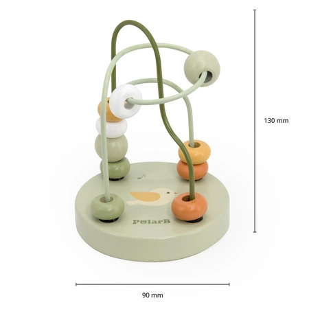 VIGA PolarB Drewniany Poręczny Labirynt Przeplatanka Pętla Motoryczna 1szt
