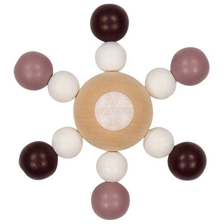 Grzechotka gryzak dla niemowląt bączek Trendline girls 765310-Heimess, zabawki drewniane