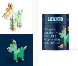 Lekkid, Konstrukcyjne drewniane i świecące klocki  - Magiczna lampa