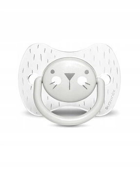 Smoczek fizjologiczny kotek szary 6-18  Suavinex