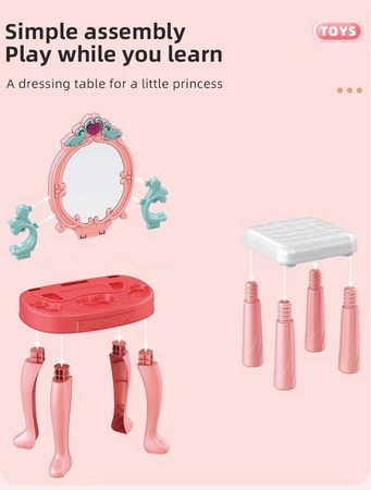 WOOPIE Interaktywna Toaletka z Lustrem i Akcesoriami