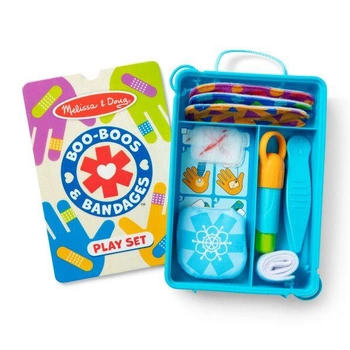 Zestaw do pierwszej pomocy wielokrotnego użytku plasterki i bandaże Melissa & Doug 50677 mały lekarz