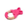 B-Gryzak drewniano-silikonowy Animals Pink Rabbit
