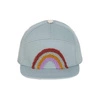 Czapka z daszkiem dziecięca Little Gang Rainbow light blue 1-2 lata