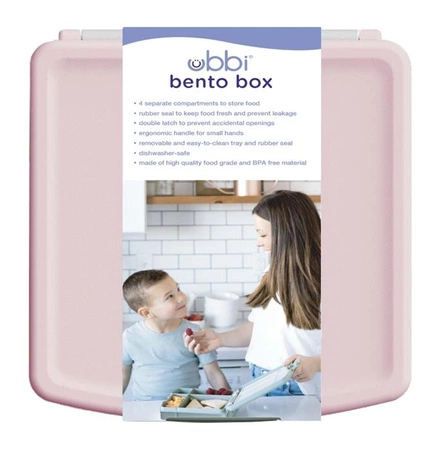 Ubbi Lunchbox Bento Blush Pink