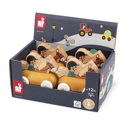 Janod Pojazd Jeździec konny Biała Dolina Cross Roads 12m+