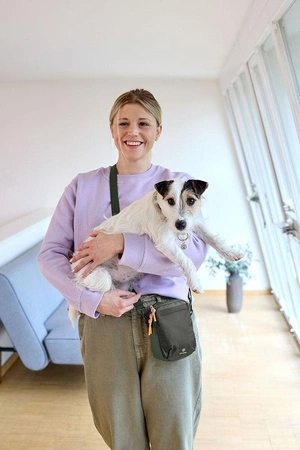 PALOPA Torebka saszetka na smakołyki dla psa Greta dark olive L