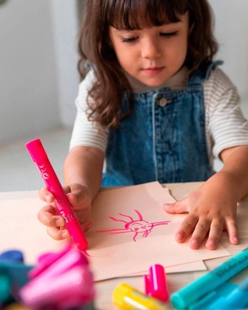 Farby w kredce Apli Kids - 6 kolorów