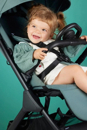 Easywalker Jackey XL Przestronny, samoskładający się wózek spacerowy z kołami XL Shadow Black