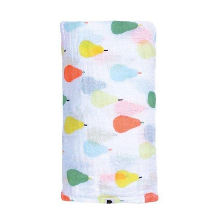 Muślinowy mały otulacz dla niemowlaka, seria Gruszki | Maison Petit Jour®