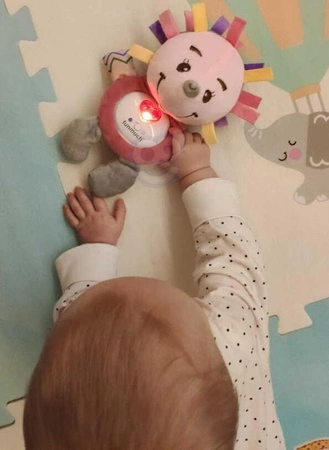 WOOPIE Interaktywny Pluszak Przytulanka dla Niemowląt Światło Dźwięk Jeżyk Gryzak Usypiacz