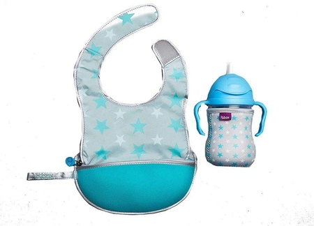 Śliniak dla niemowlaka w saszetce, Star Burst, b.box