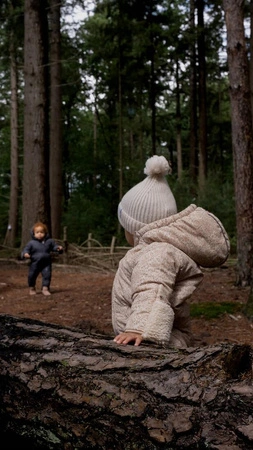 Lodger Wodoodporny kombinezon zimowy jasnobeżowy Taslon Birch, rozm. 92