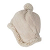 Lodger Dwuwarstwowa zimowa czapeczka z polaru jasnobeżowa Fleece Birch 0-3 m