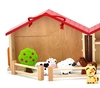 VIGA Drewniana Farma Zagroda Zwierzątka 13 Elementów