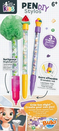 Zestaw DIY - długopisy i mazak SŁODKOŚCI FK010