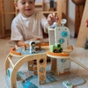 TOOKY TOY Drewniany Kosmiczny Parking Stacja Kosmiczna
