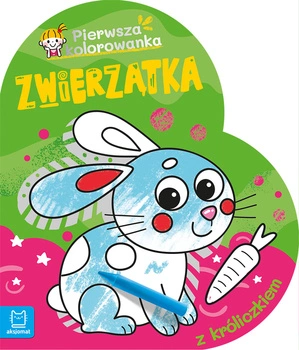Pierwsza kolorowanka z króliczkiem. Pierwsza Kolorowanka. Zwierzątka