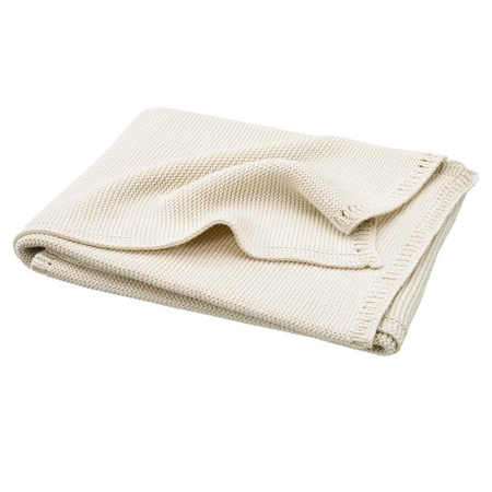 Fresk Tkany kocyk z bawełny organicznej 80 x 100 cm Uni Cream