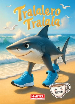 Tralalero Tralala. Kolorowanka z naklejkami