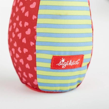 Zestaw miękkie kręgle dla dzieci zabawka rozwojowa patchwork gra sigikid