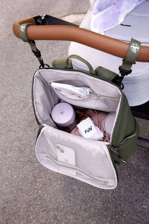 Lassig Green Label Plecak dla mam z akcesoriami Slender Up Backpack olive