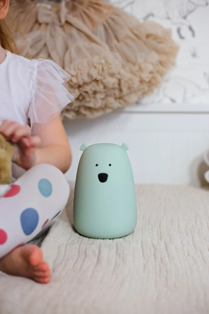 Miś Duży Lampka Silikonowa Szałwiowa