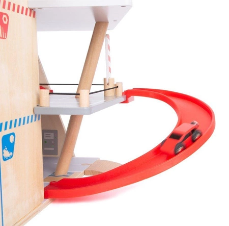 Parking dla dzieci garaż premium z myjnią, windą, stacją samochodów elektrycznych, stacją benzynową 11676- Small Foot, zabawki dla chłopców i dziewczynek