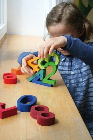 Cyfry z klepsydrą, kolorowe, 3+, Grimm's