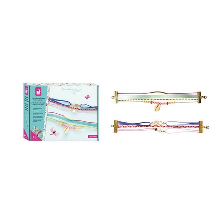 Zestaw kreatywny do tworzenia biżuterii Bransoletki Boho 8+, Janod KOLEKCJA 2022