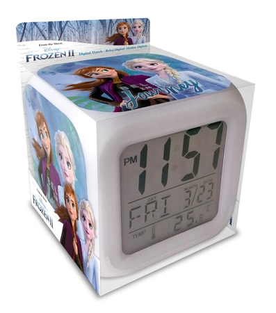 Budzik cyfrowy z alarmem Frozen WD21986