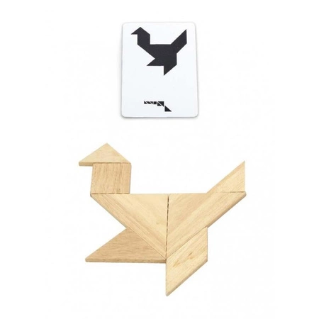 Viga Tangram Drewniana Gra Logiczna Układanka Klocki Łamigłówka Montessori