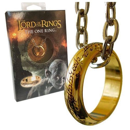 The One Ring Lord of the Rings Ring gold plated Replika