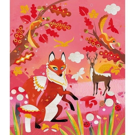 Zestaw kreatywny Perłowe plakatówki 4 pory roku 7+, Janod