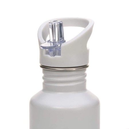 Lassig Butelka - bidon ze stali nierdzewnej z dodatkową zakrętką z ustnikiem 500 ml Adventure grey