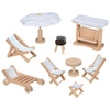Meble dla lalek do domku zestaw ogrodowy Goki 51475