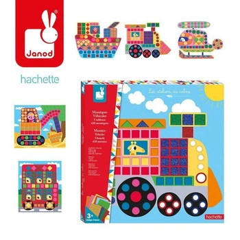 Zestaw kreatywny Mozaika Pojazdy 3+, Janod